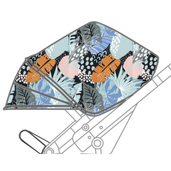 Budka wymienna Muuvo Quick 2.0 / 3.0 - Abstrakcja liście tropikalne