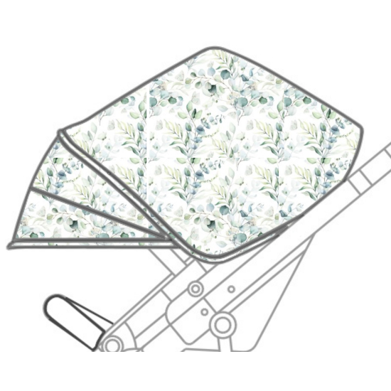 Budka wymienna Cybex Balios S 2w1 - Liście eukaliptusa na białym