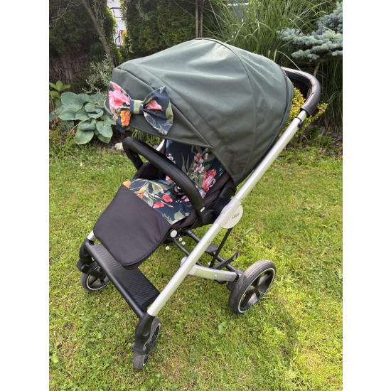 Zestaw do wózka Cybex Balios S Lux - Butelkowa zieleń+tajemniczy ogród