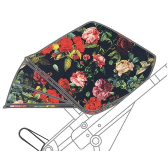 Budka wymienna Cybex Balios S Lux - Róże czerwone