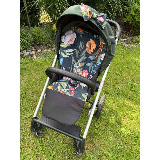 Zestaw do wózka Cybex Balios S Lux - Butelkowa zieleń+tajemniczy ogród