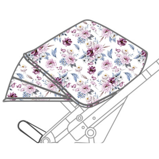 Budka wymienna Muuvo Quick 2.0 / 3.0 - Mroźne kwiaty na białym